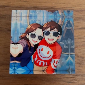Acrylic Block in Cutey Anime Style